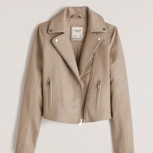 Abercrombie and Fitch Moto faux leather jacket